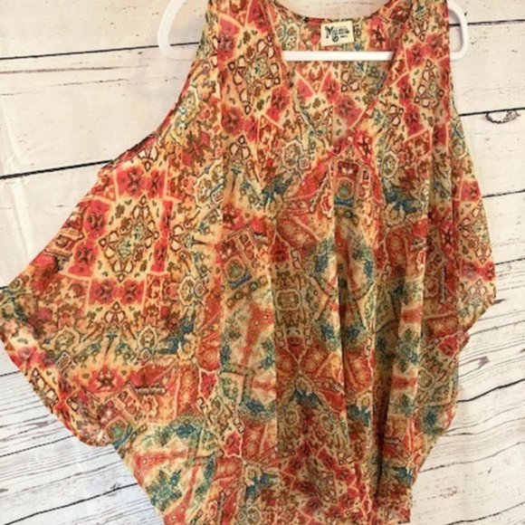 Show Me Your Mumu Peta-Boo Tunic in Santiago Sandstone - Picture 6 of 9